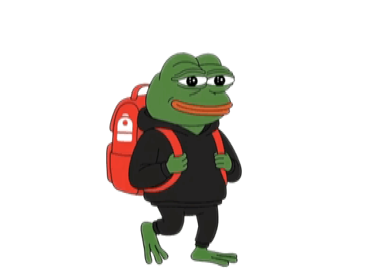 Pepe walking the backpack trail